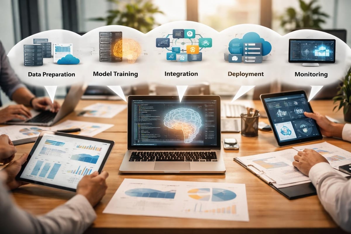 AI development workflow stages
