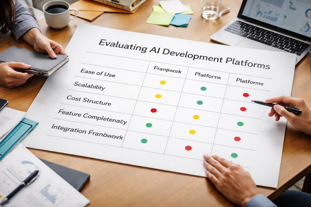 AI platform comparison matrix
