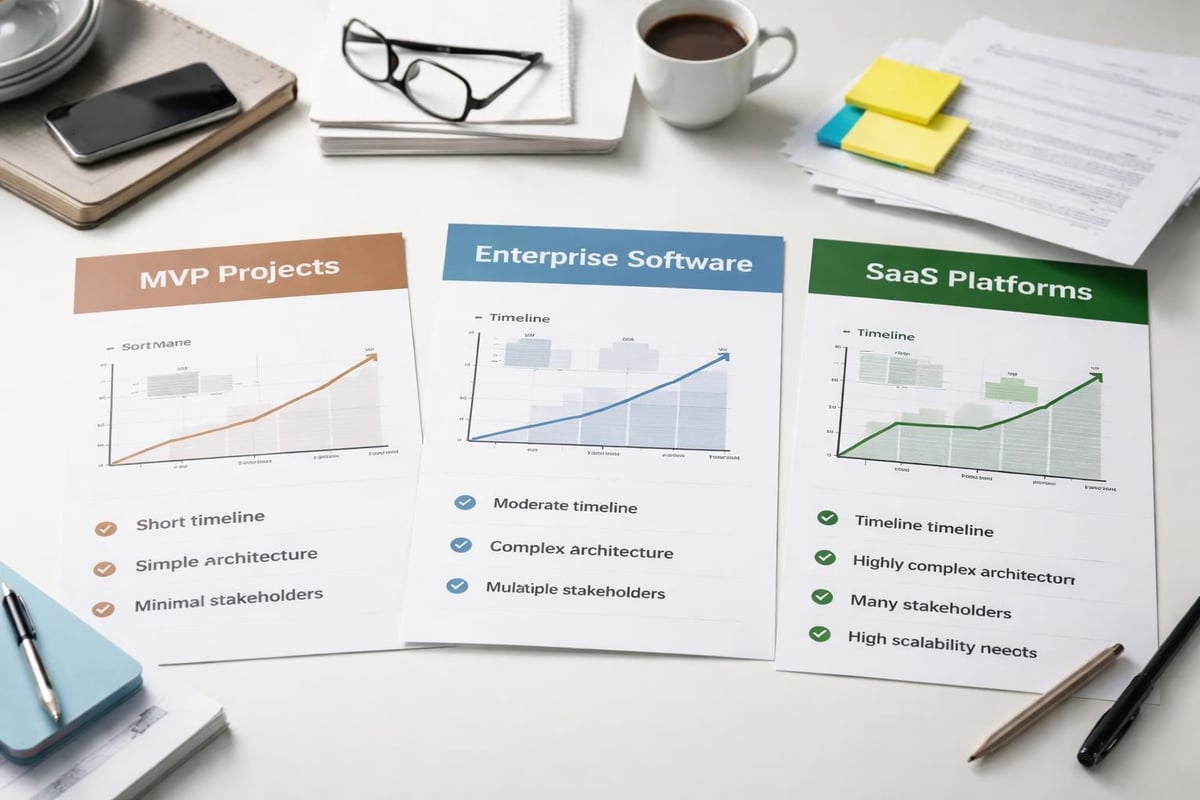 Software project types comparison
