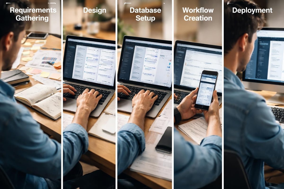 Bubble developer workflow