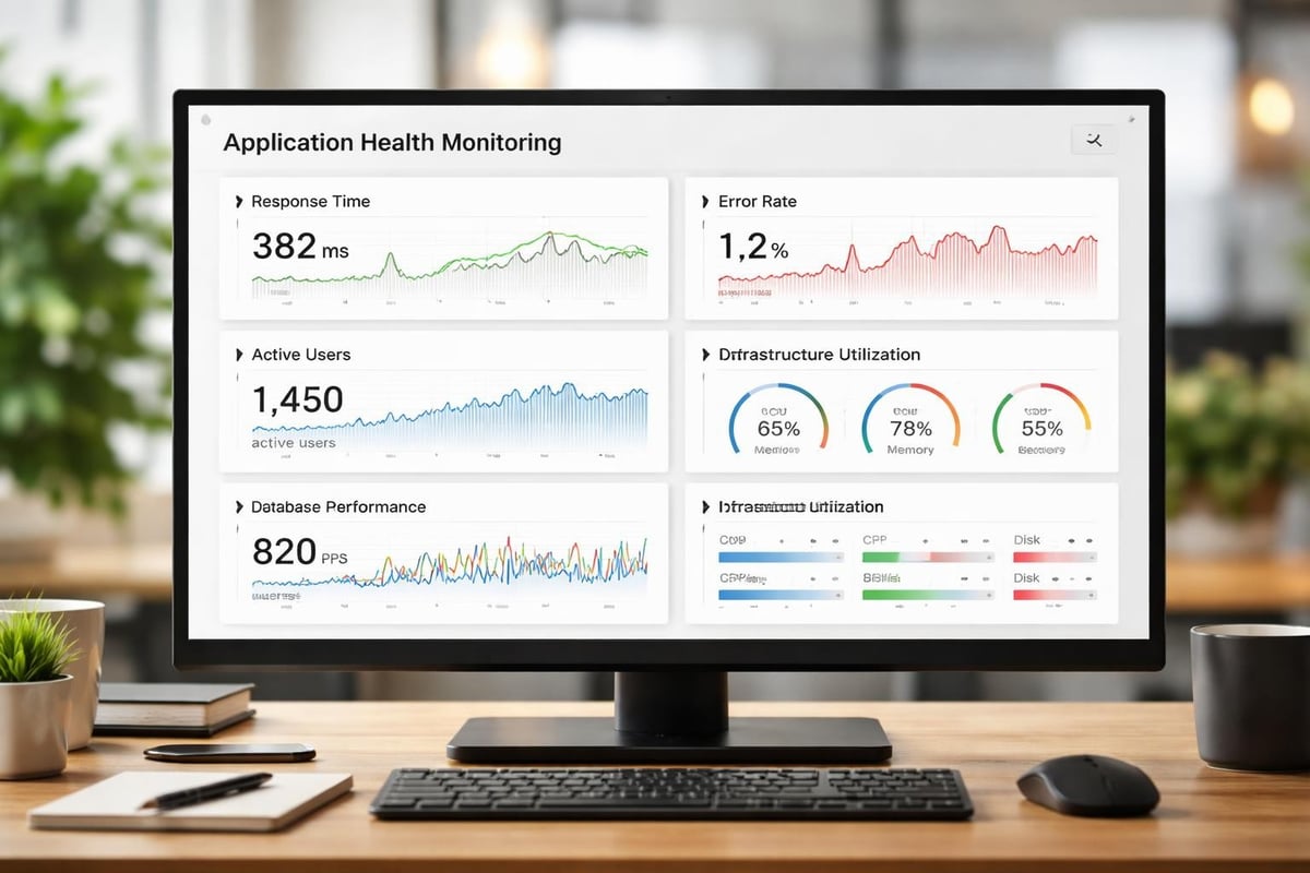SaaS monitoring dashboard