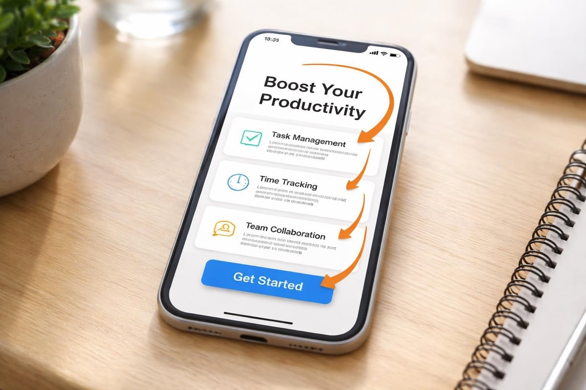 App creative design hierarchy