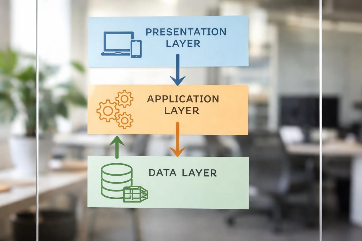 Web application architecture layers