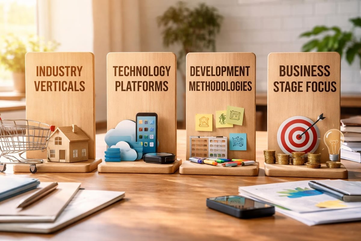 App development specialisation categories