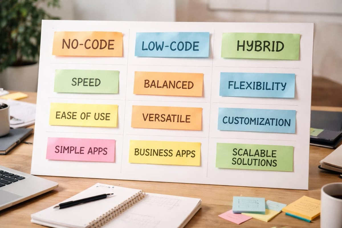 App building platform categories