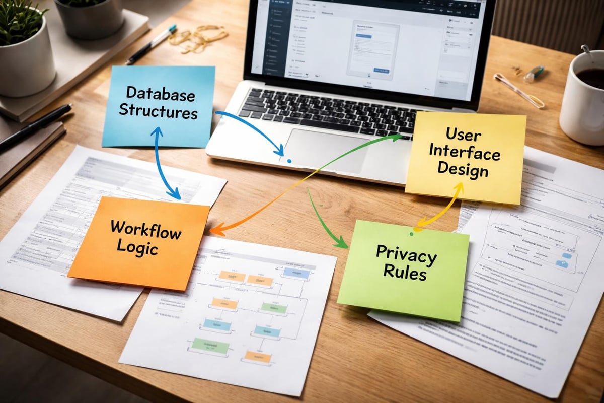 Bubble app development core components