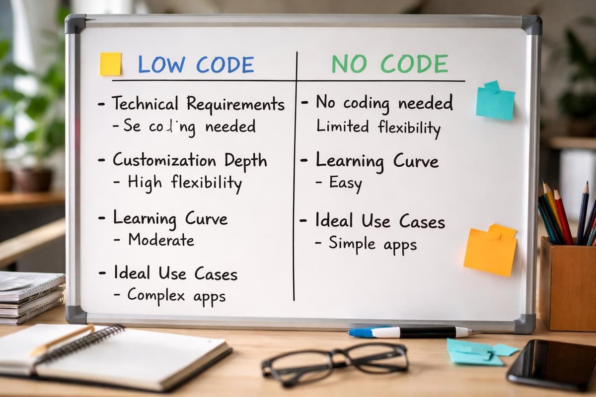 Low code no code platform comparison