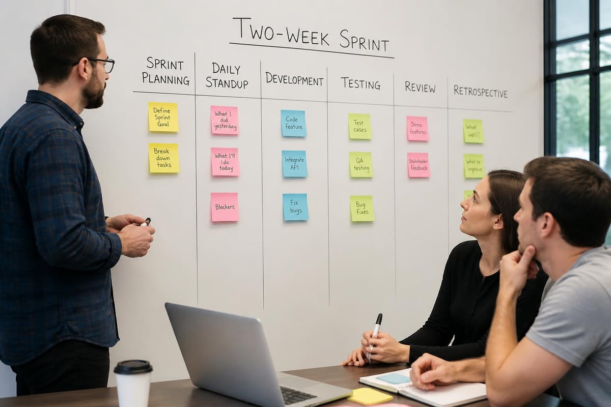 Agile mobile development sprint cycle