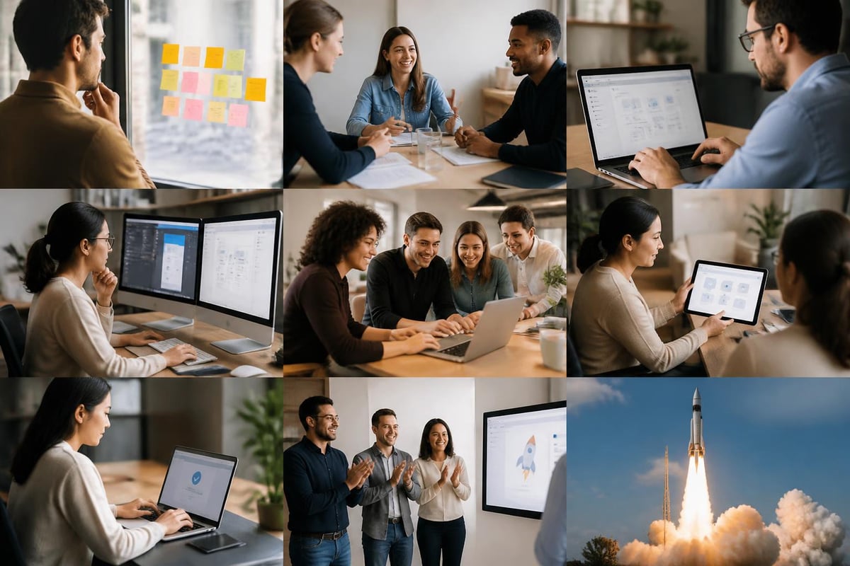No code application development workflow