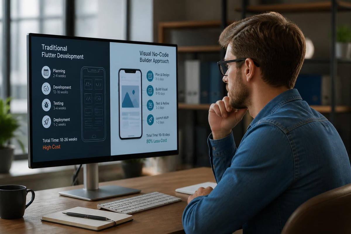 Flutter no-code workflow benefits