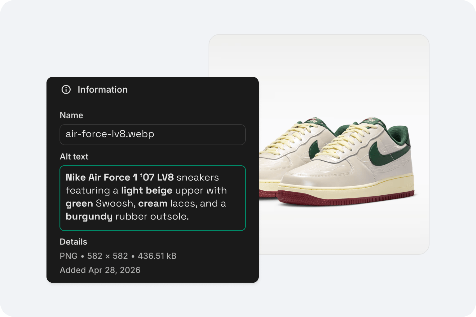 Results, keywords & style — platform overview