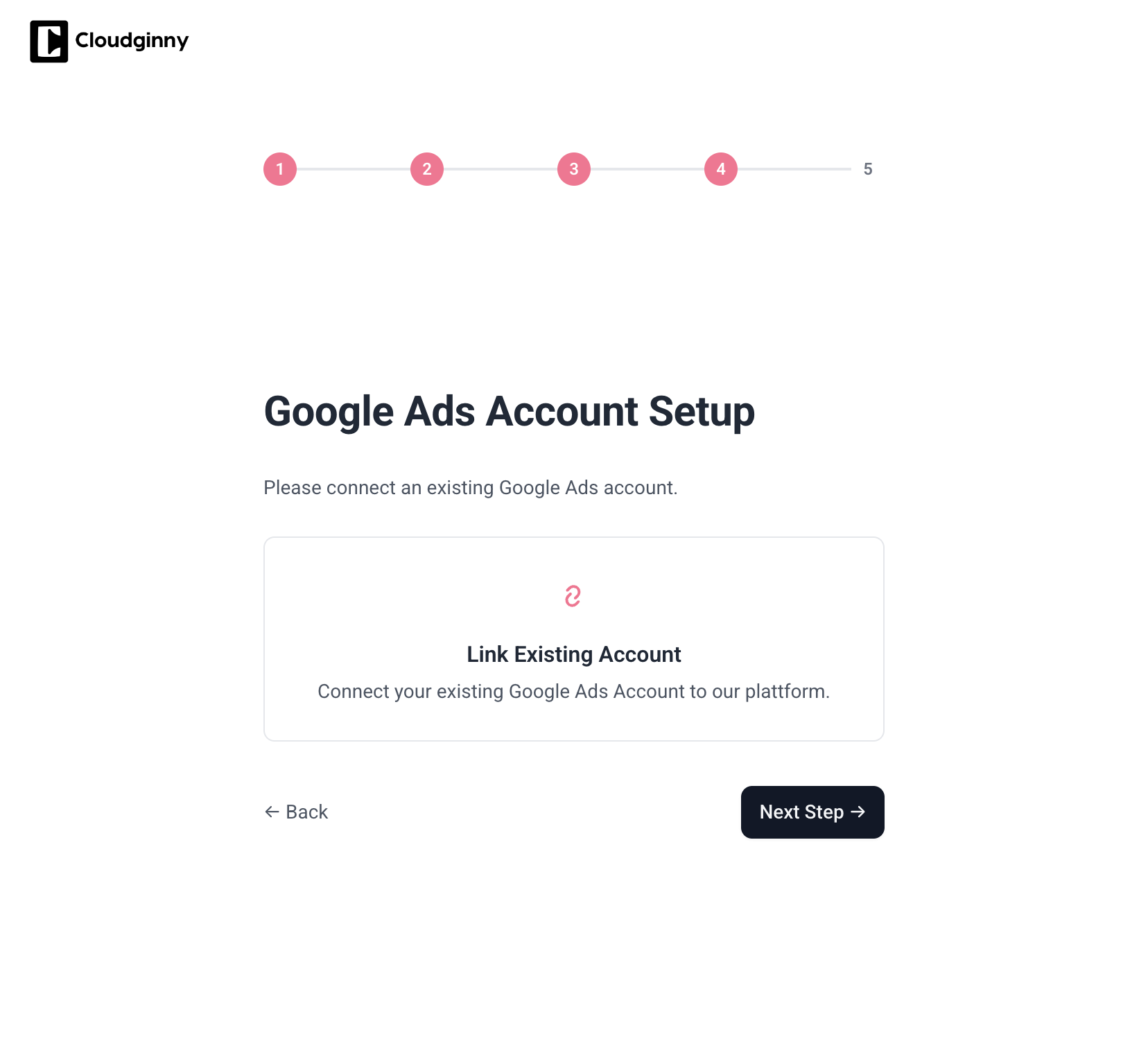 Cloudginny Onboarding Linking