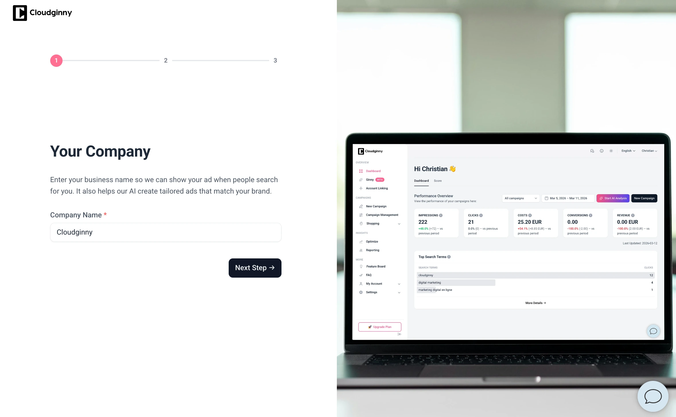 Sign up & onboarding
