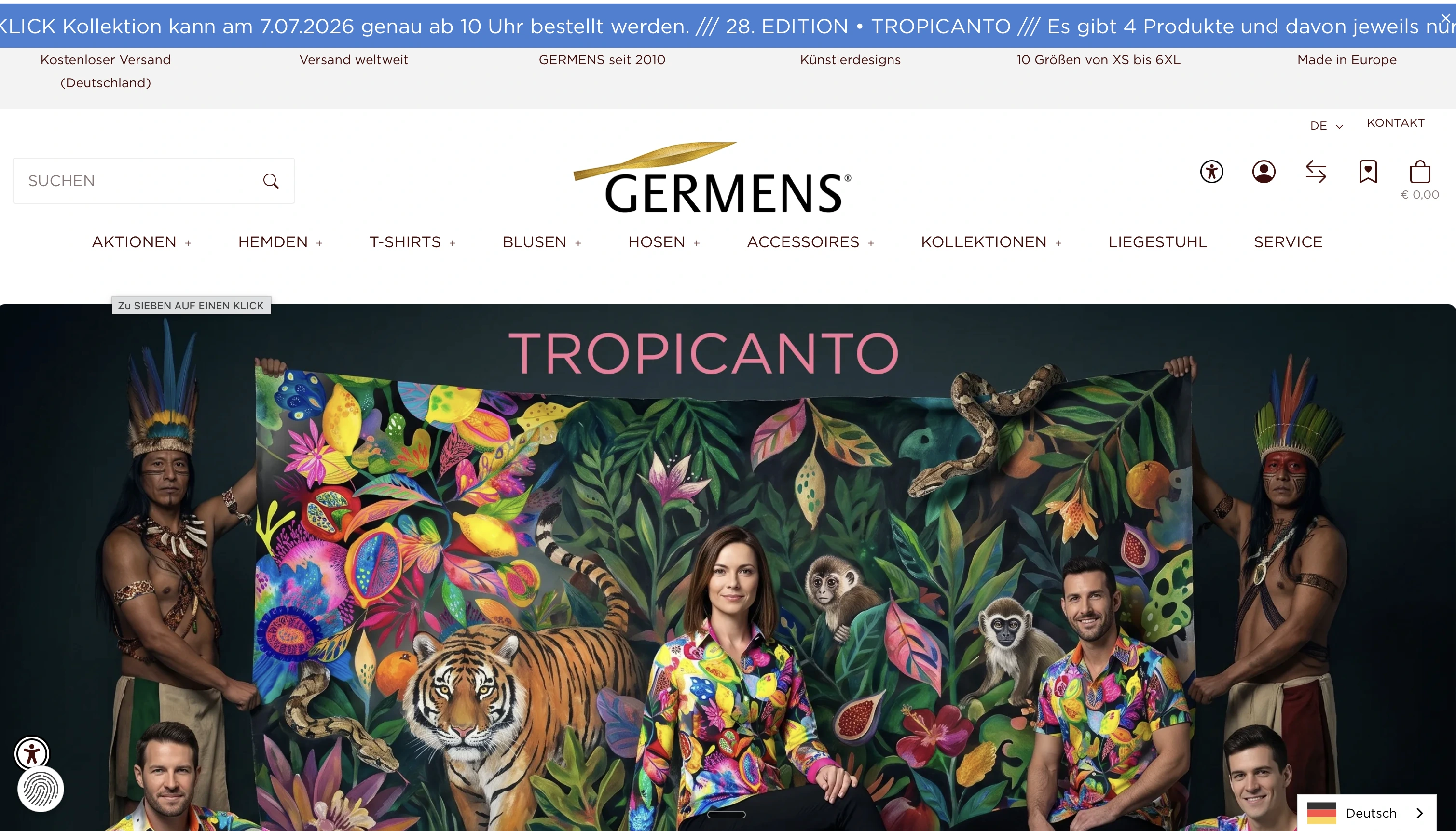 GERMENS.shop, Art‑Fashion Onlineshop