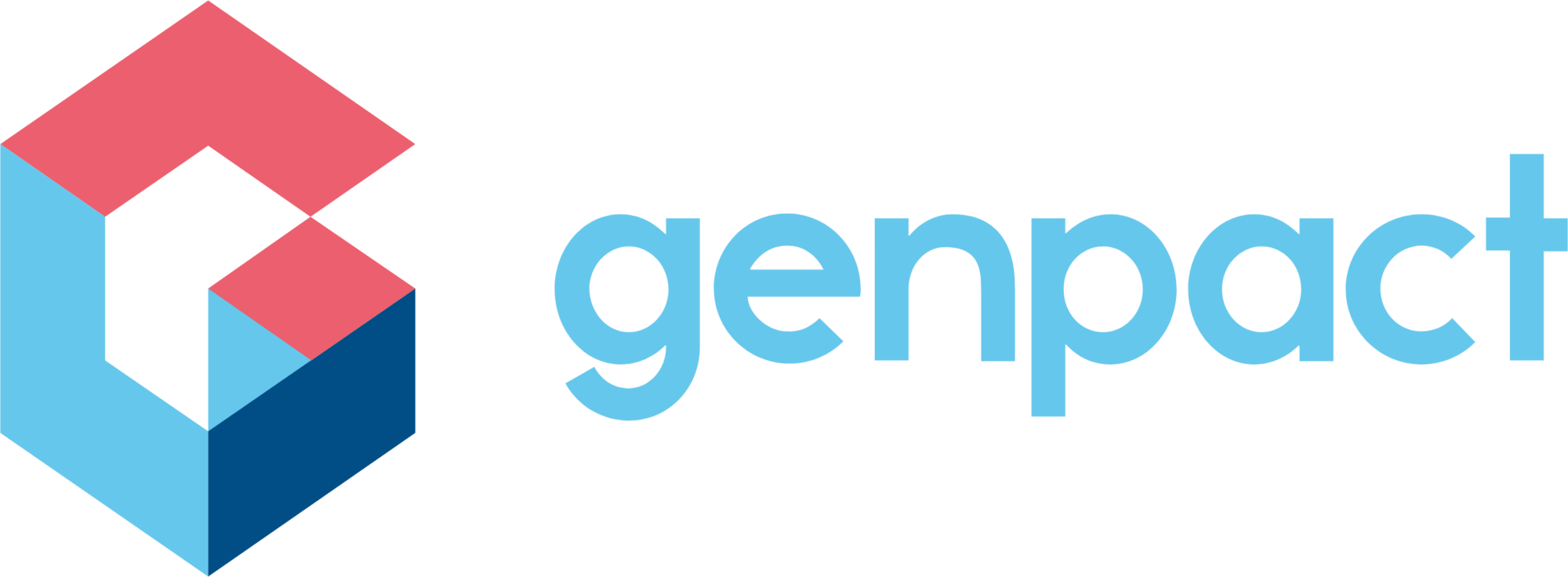 Genpact logo with stylized G icon and the word 'genpact' in lowercase letters.