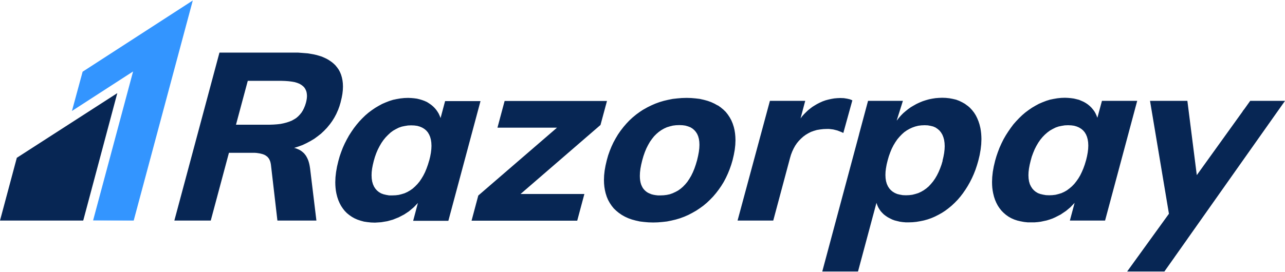 Razorpay logo with stylized number one and black text on a white background.