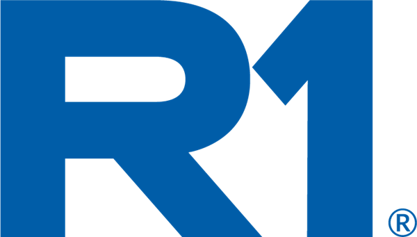 R1 logo in bold dark gray font.