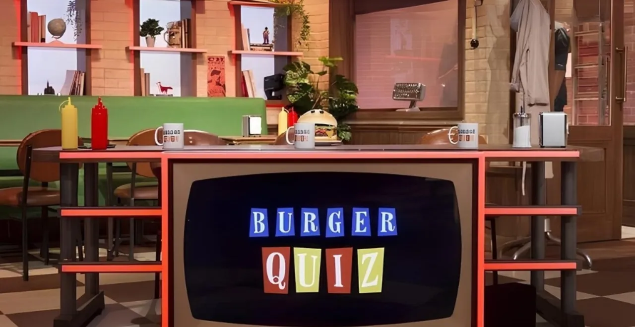 Tournage de l’émission Burger Quiz dans un espace atypique à Paris, adapté aux lieux de tournage et événements originaux.
