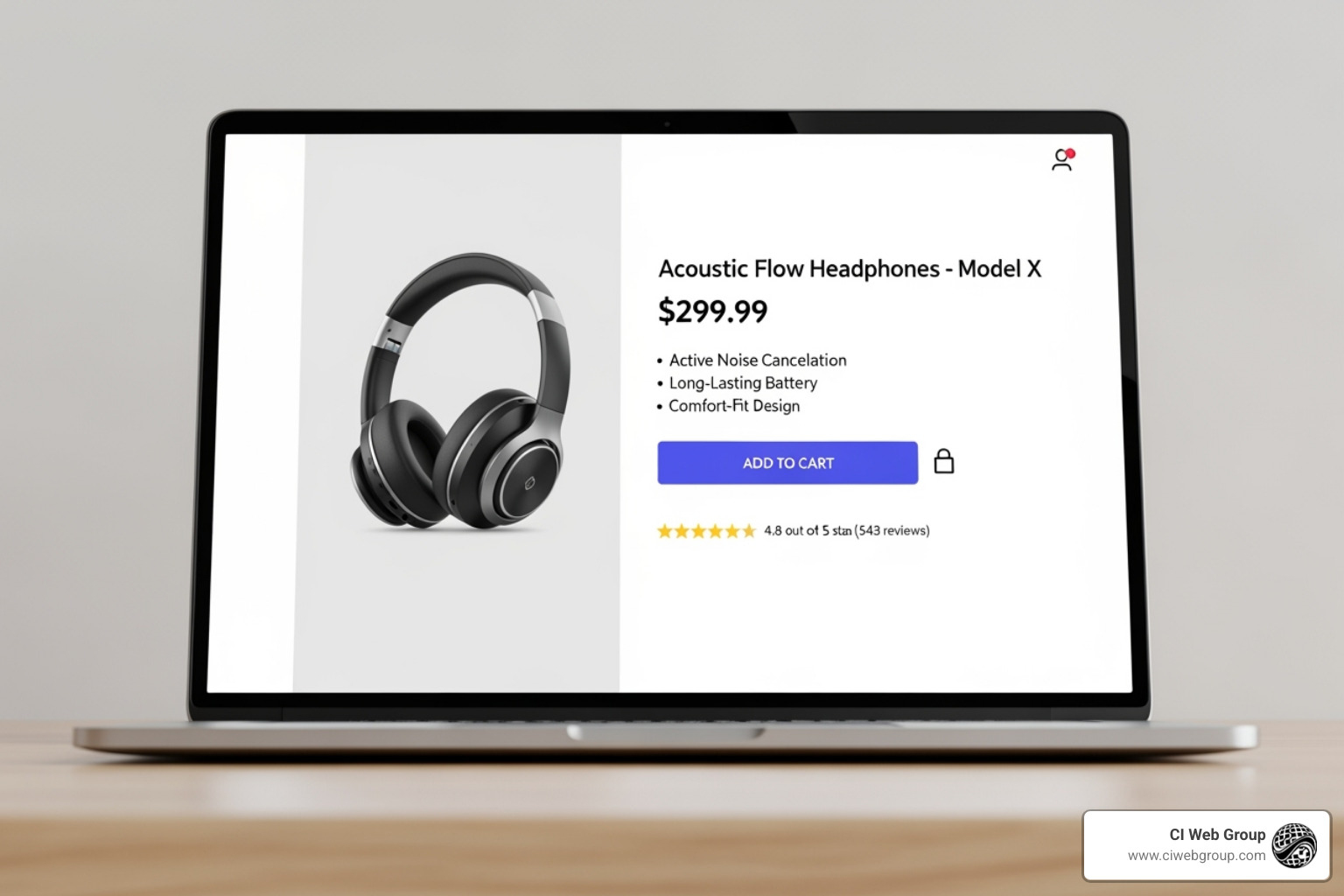 Secure, fast-loading e-commerce page - webflow web design 