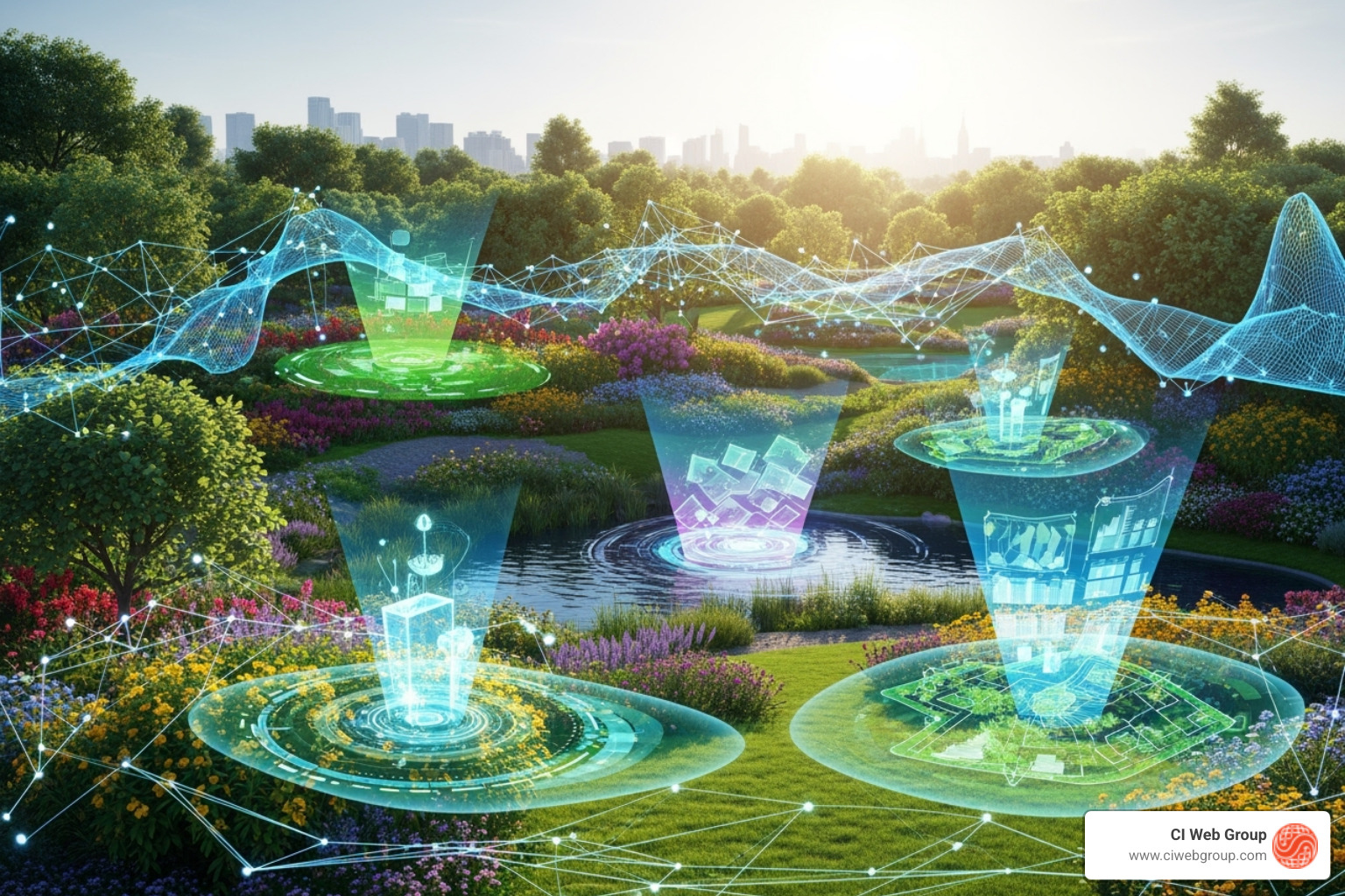 of a chart showing the growth in revenue and productivity for companies using AI - Landscaping AI Marketing