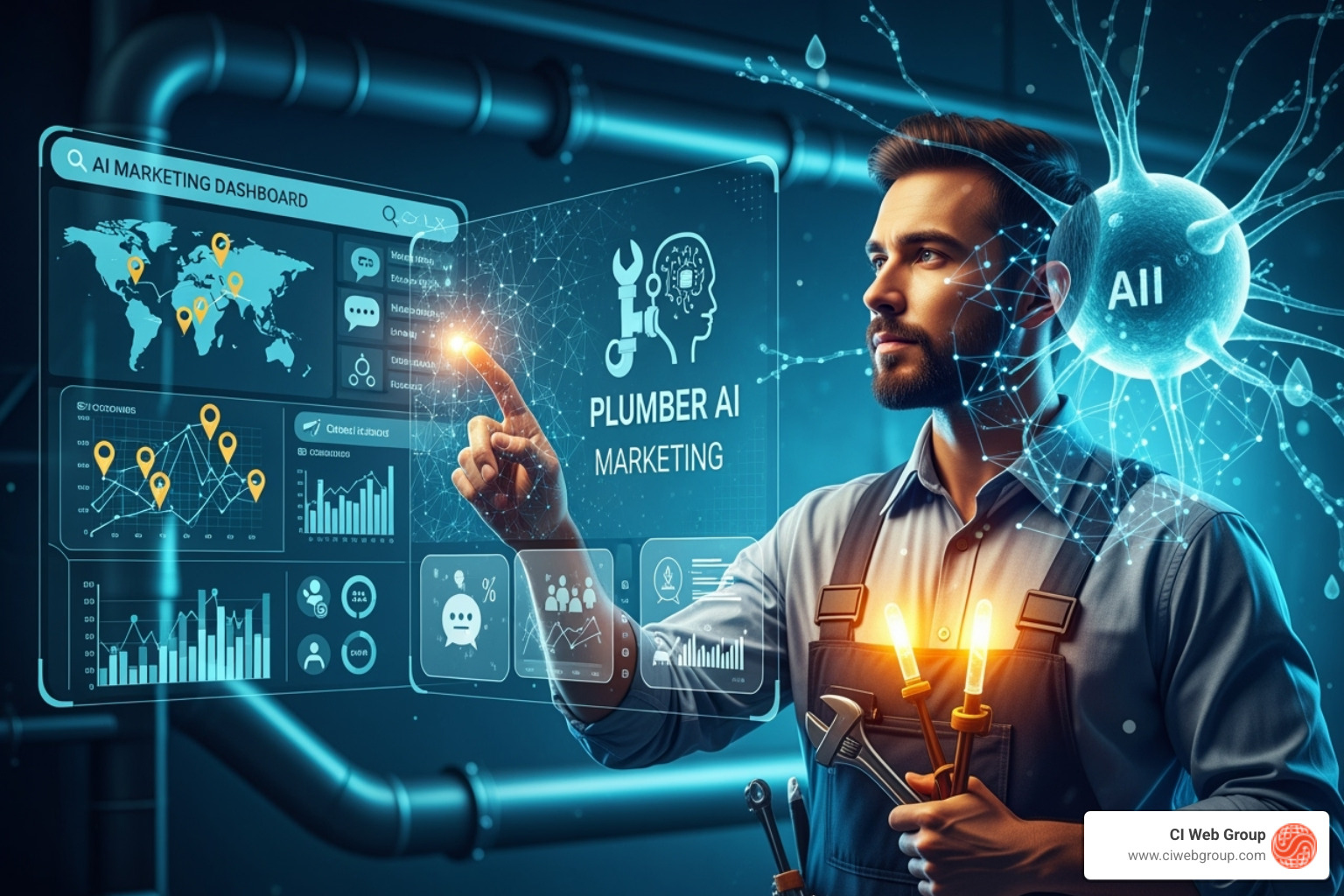 marketing dashboard with AI insights - Plumber AI Marketing marketing dashboard with AI insights - Plumber AI Marketing
