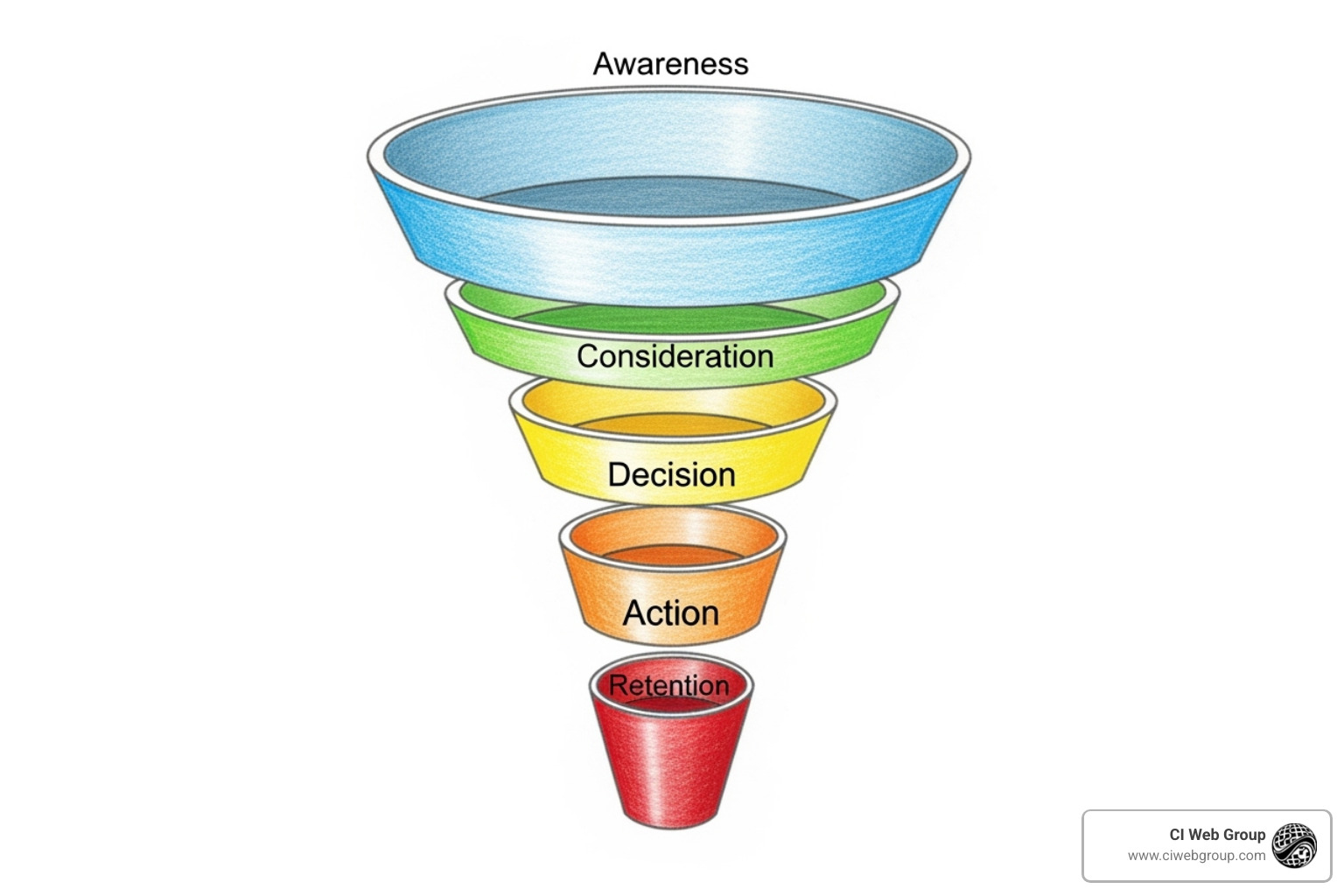 sales funnel stages - funnel analytics and measurement