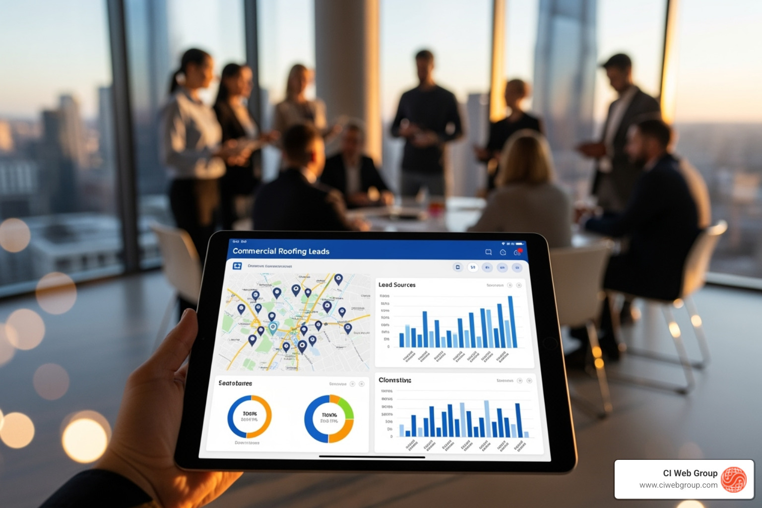 marketing analytics dashboard showing key metrics - how to generate commercial roofing leads marketing analytics dashboard showing key metrics - how to generate commercial roofing leads