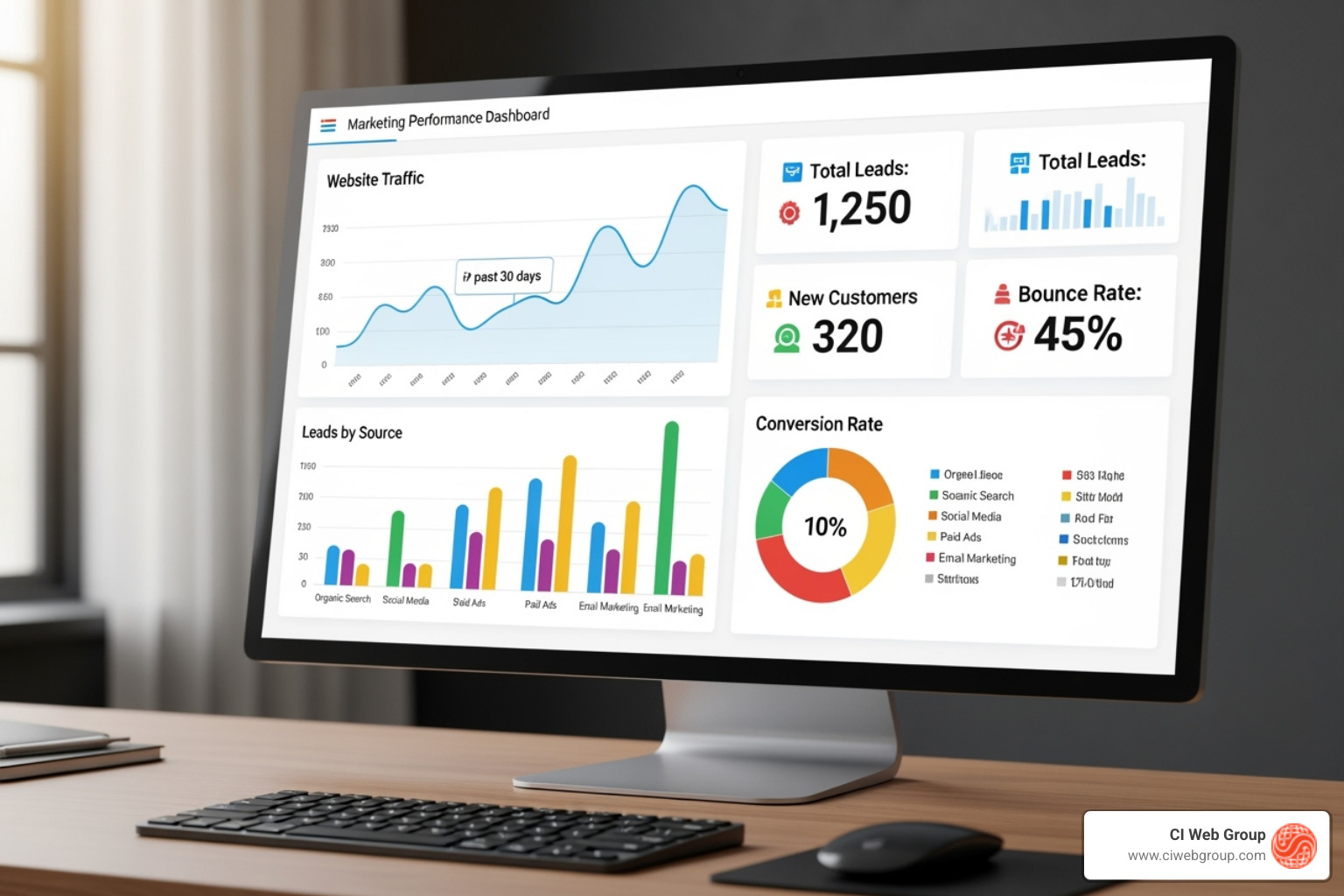 Digital marketing dashboard - digital marketing agency for hvac