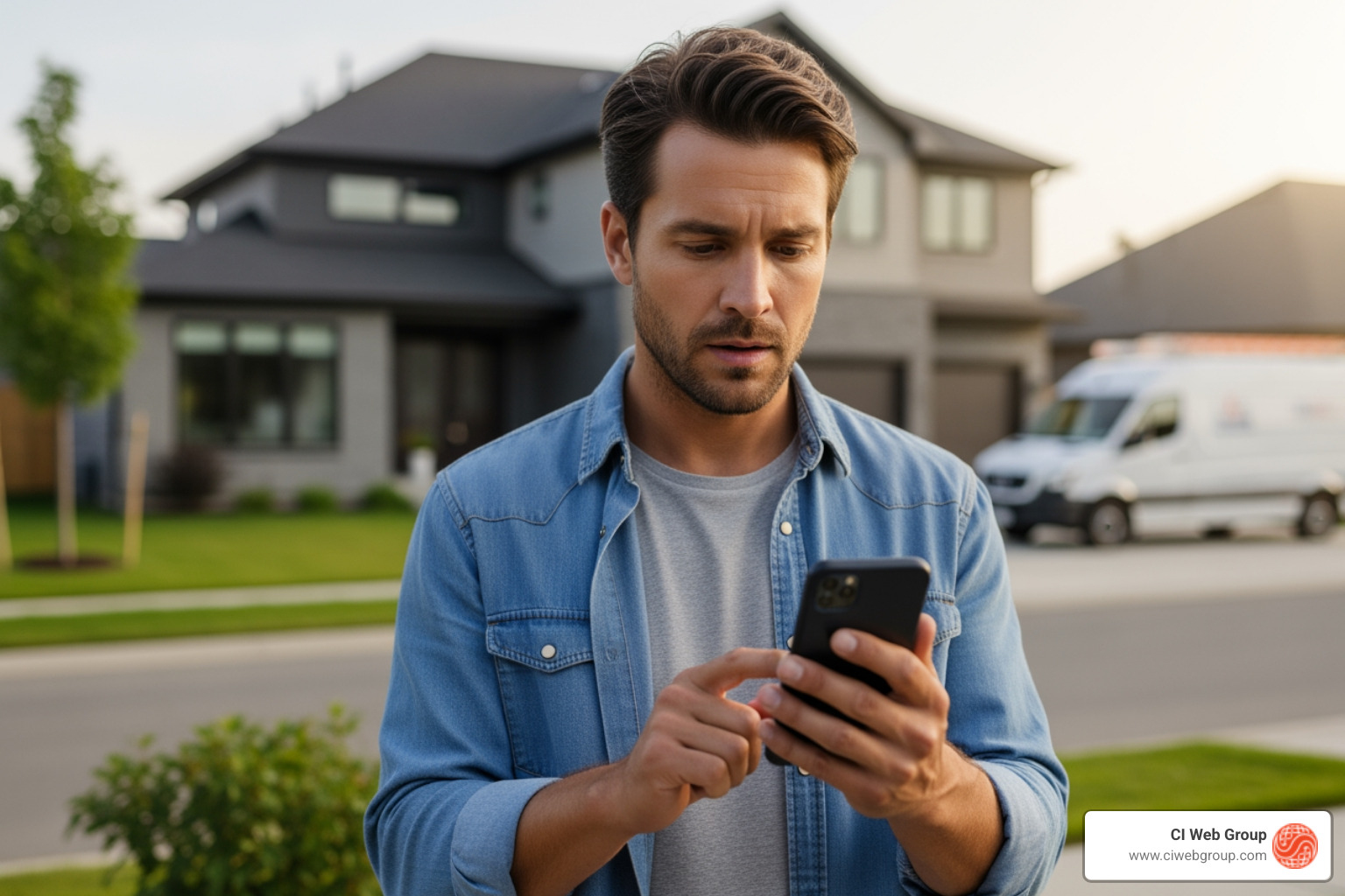 Infographic showing the HVAC customer journey from Google search for emergency AC repair through website visit, phone call, and scheduled service appointment, with conversion points highlighted at each stage - marketing company that is an expert in heating and cooling SEO