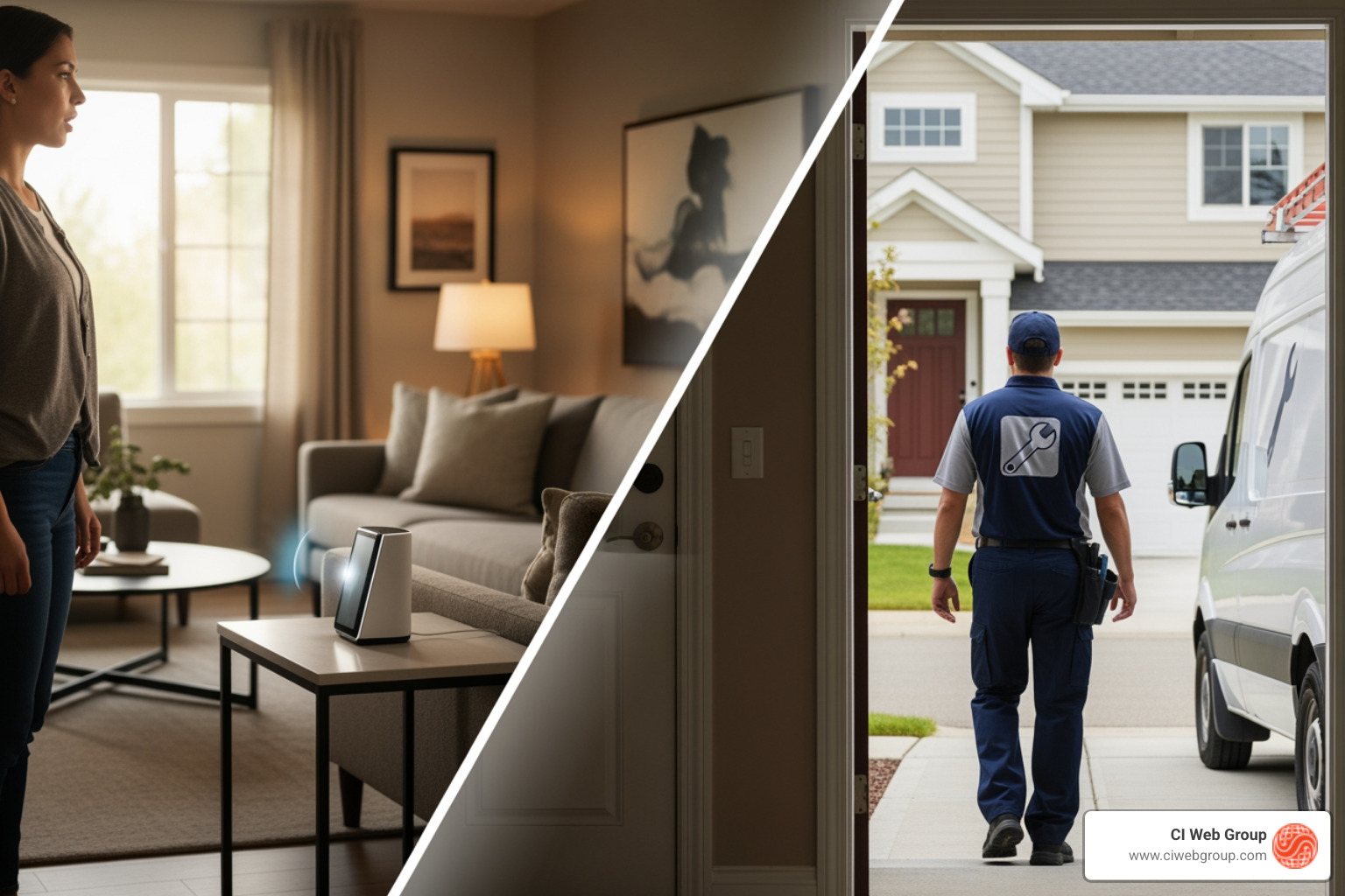 Customer journey from AI agent query to booked service - AI Search Engine Optimization for the Trades 2026