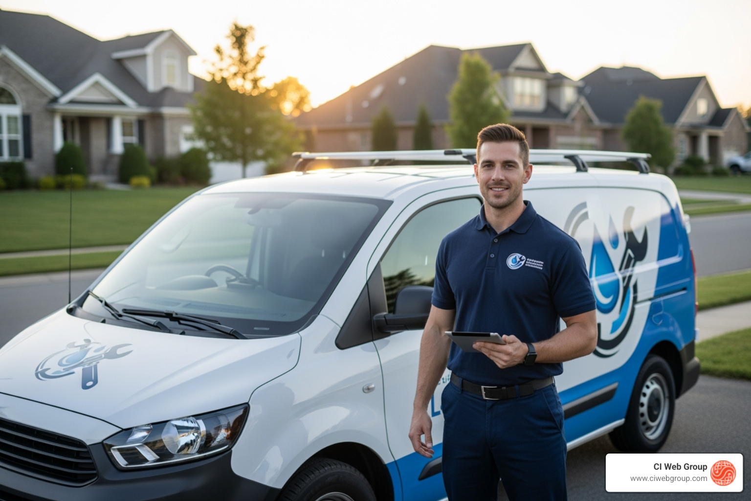 responsive plumbing website design - plumber marketing services