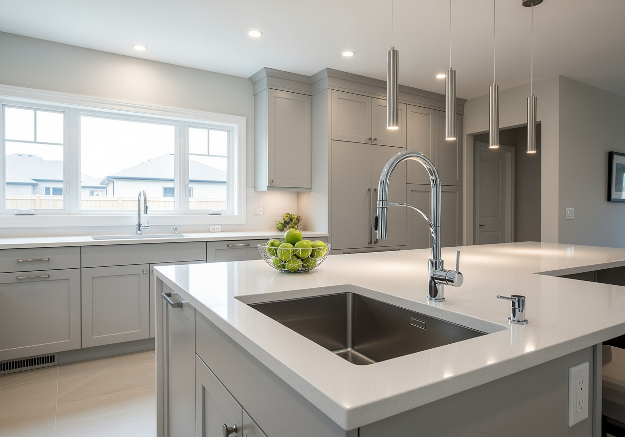 modern kitchen with new plumbing fixtures - plumbing market trends modern kitchen with new plumbing fixtures - plumbing market trends