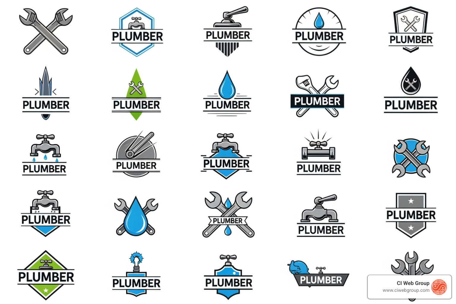 Dive In: A Gallery of Plumber Logos for Every Style