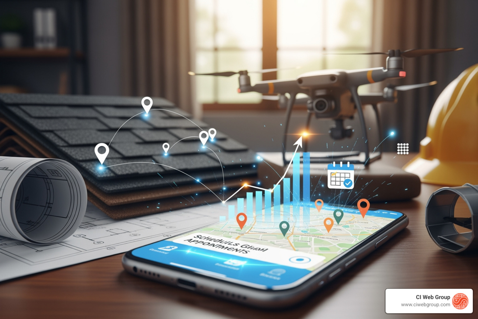 Infographic showing the complete roofing lead management journey from initial website inquiry or phone call, through instant response within 5 minutes, lead qualification and prioritization, automated follow-up sequence via email and text, proposal delivery, and final conversion to signed contract, with key statistics at each stage including 100x higher conversion with 5-minute response, 50-78% win rate for first responders, and 2x more leads for CRM users - Roofing lead management Infographic showing the complete roofing lead management journey from initial website inquiry or phone call, through instant response within 5 minutes, lead qualification and prioritization, automated follow-up sequence via email and text, proposal delivery, and final conversion to signed contract, with key statistics at each stage including 100x higher conversion with 5-minute response, 50-78% win rate for first responders, and 2x more leads for CRM users - Roofing lead management
