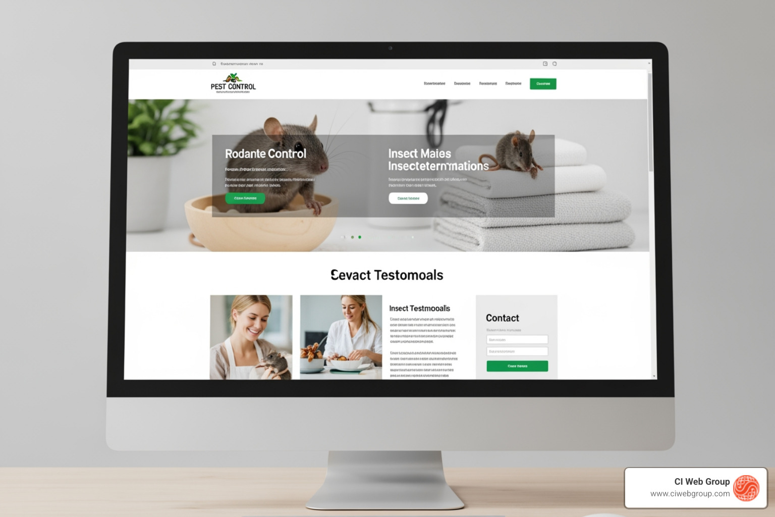 pest control website template