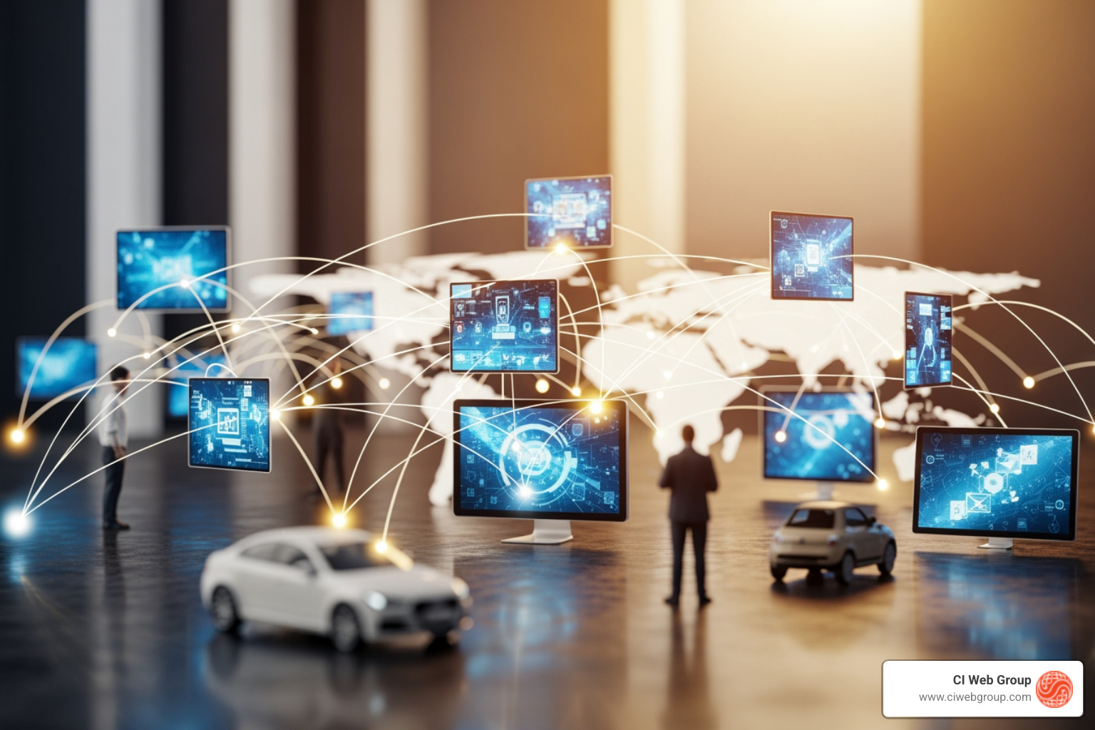 Infographic showing the digital banner advertising ecosystem including ad networks, programmatic bidding platforms, targeting options, creative formats, measurement tools, and integration with broader marketing strategies - digital banner ads