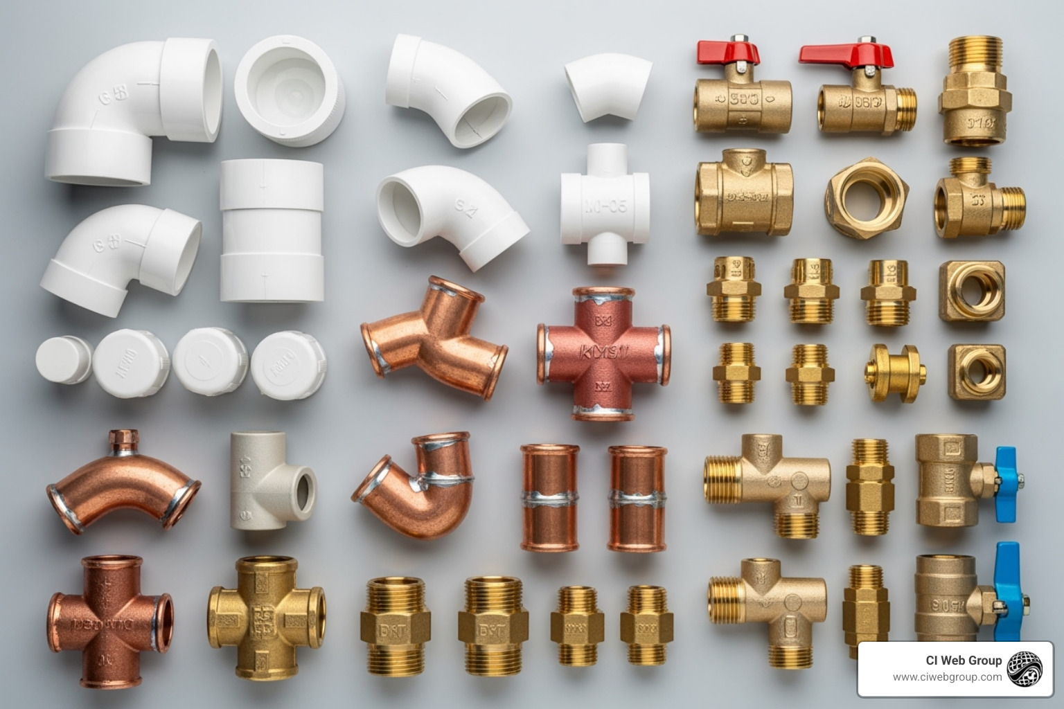 various pipe fittings like PVC, copper, and brass - plumbing supply near me various pipe fittings like PVC, copper, and brass - plumbing supply near me