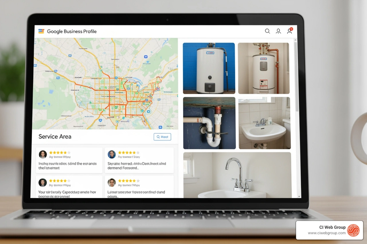 optimized google business profile for plumbing company with photos reviews and service areas optimized google business profile for plumbing company with photos reviews and service areas