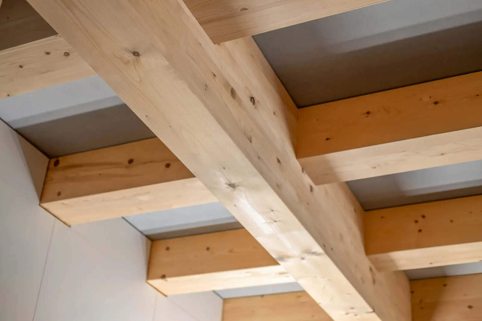 Verbindungselemente des Holztragwerks im Detail