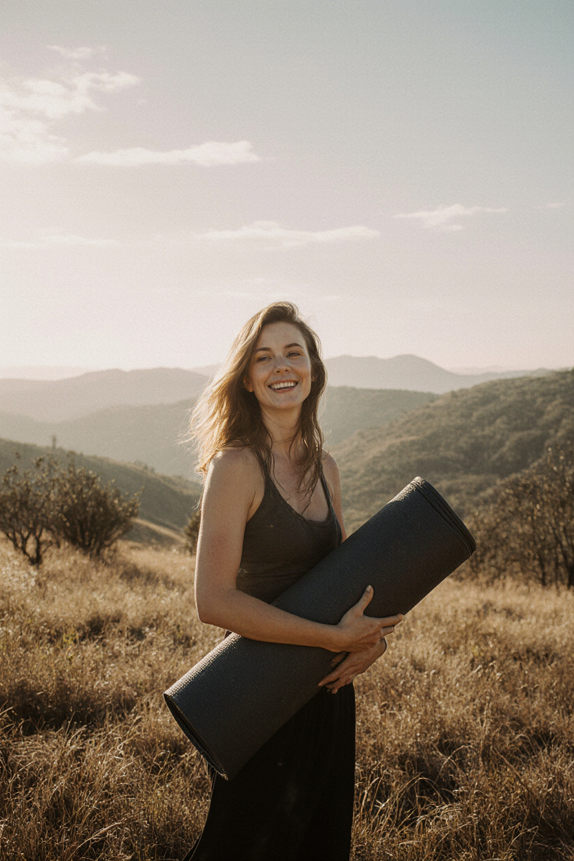 Profile photo of Lea Harris, yoga and sound instructor based at Alentejo, Portugal teaching Hatha and other styles for travelers.