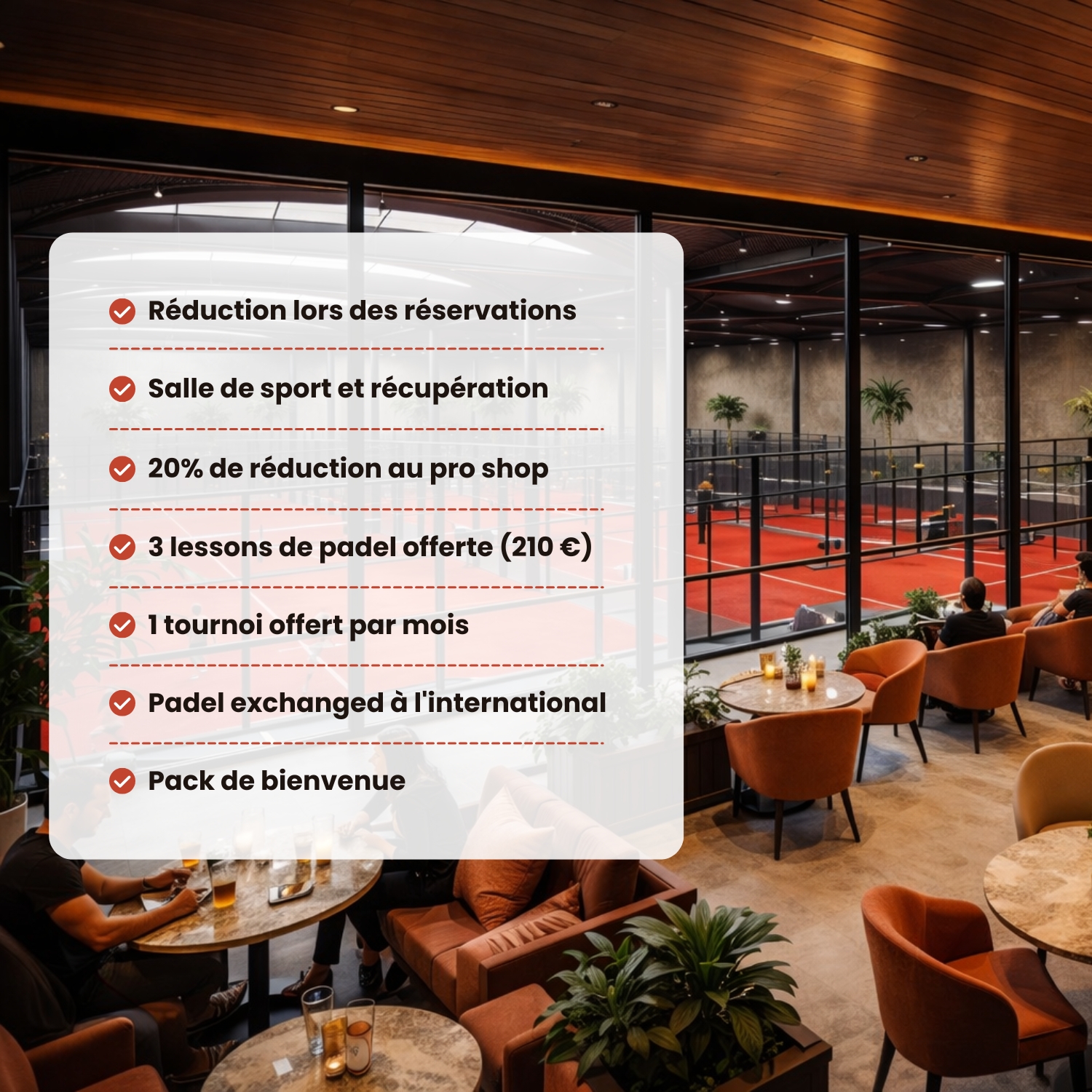 adhésion padel club premium val d'oise ezanville