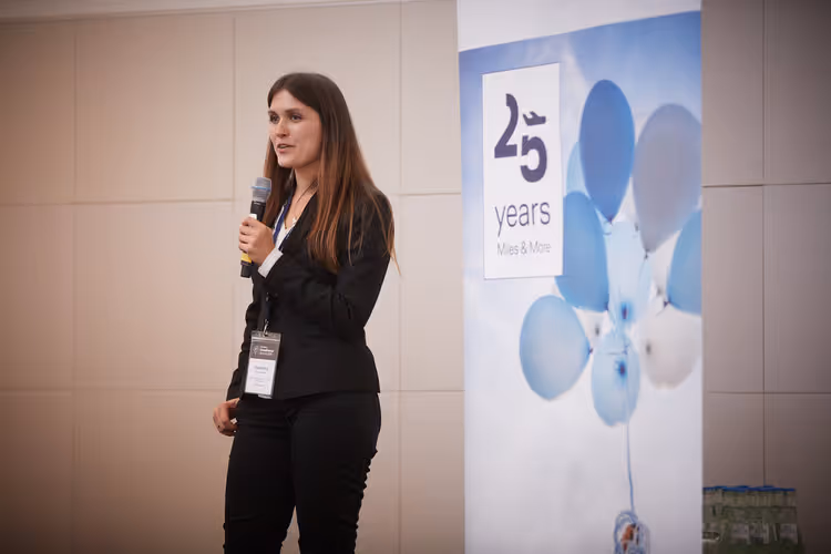 Ekaterina at the Miles and More Summit