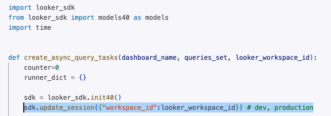 Compare BI workload execution times