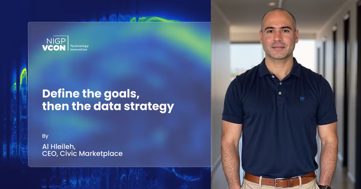 Define the goals, then the data strategy