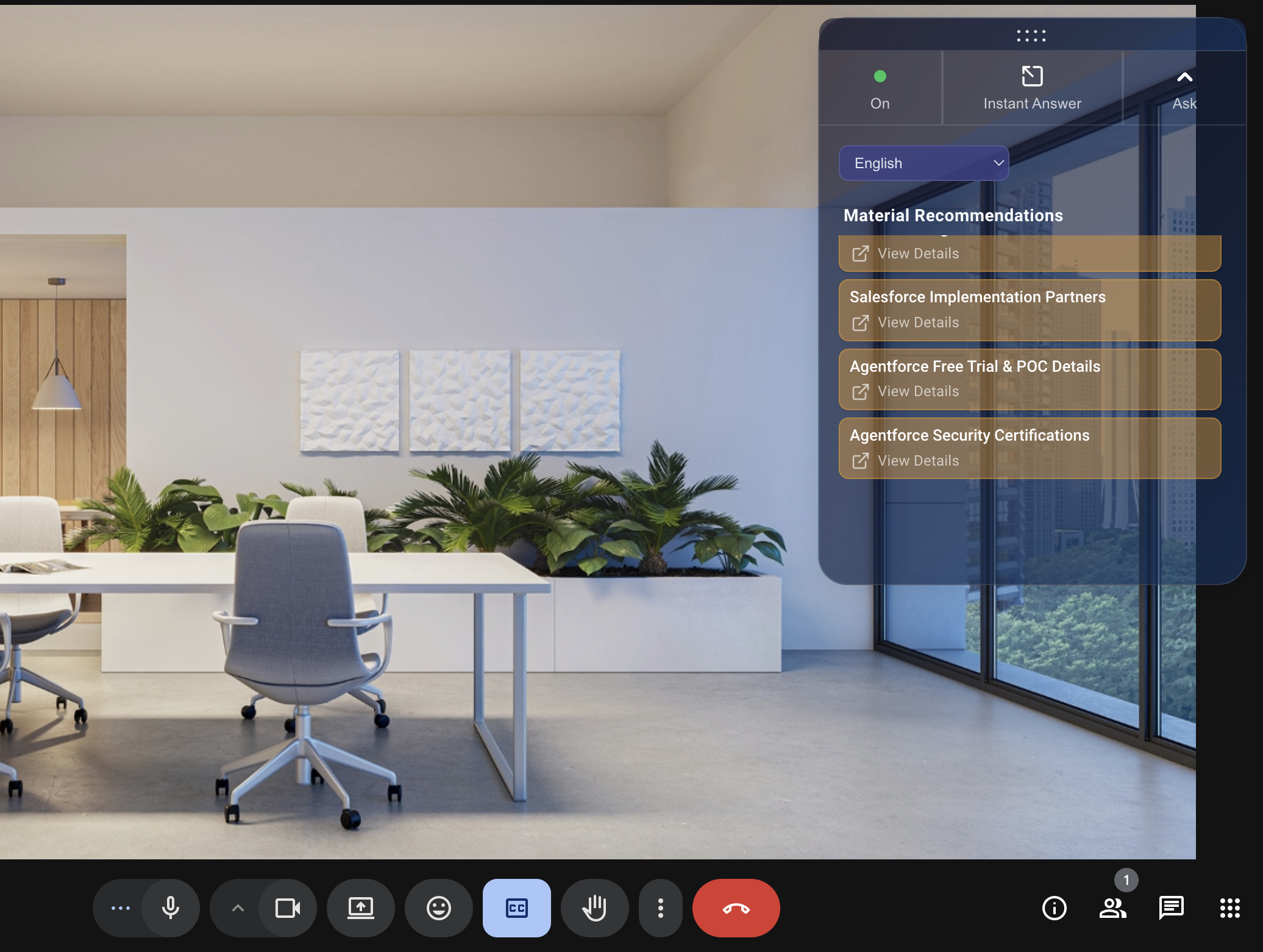 AI Agent Seamlessly integrating to online sales meeting