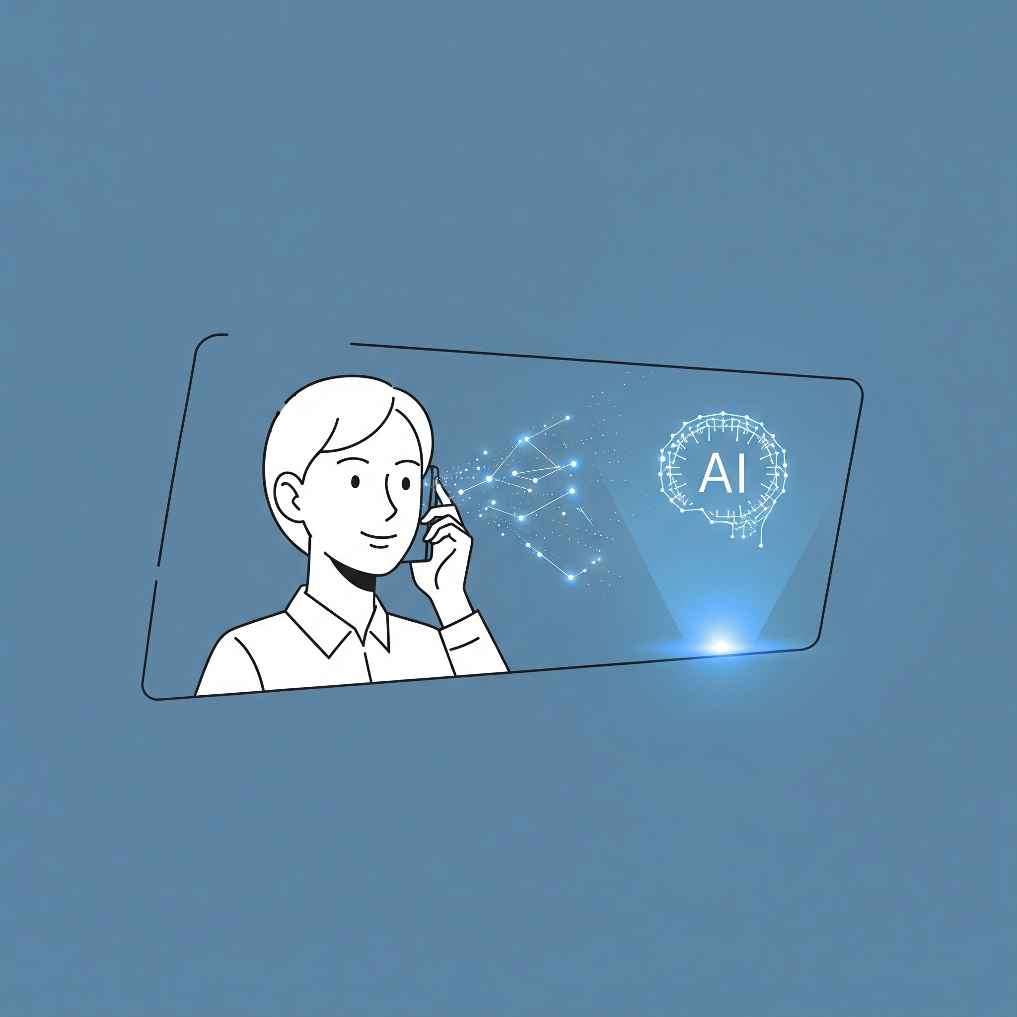 Illustration with traditional and AI boosted onboarding flows side by side