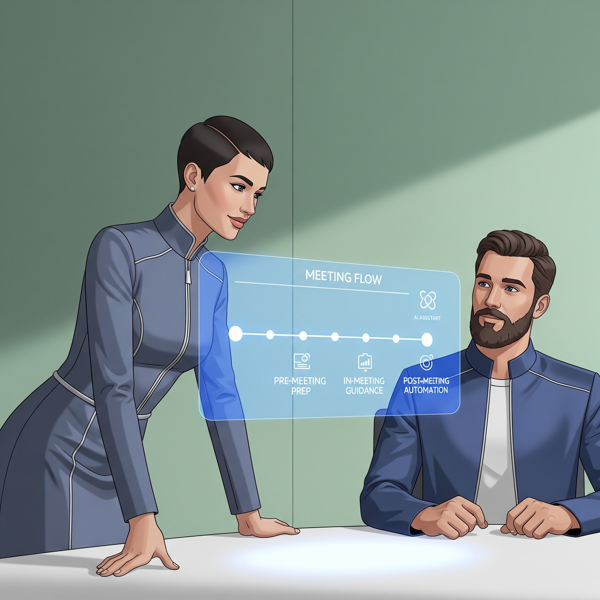 AI Agent Seamlessly integrating to online sales meeting