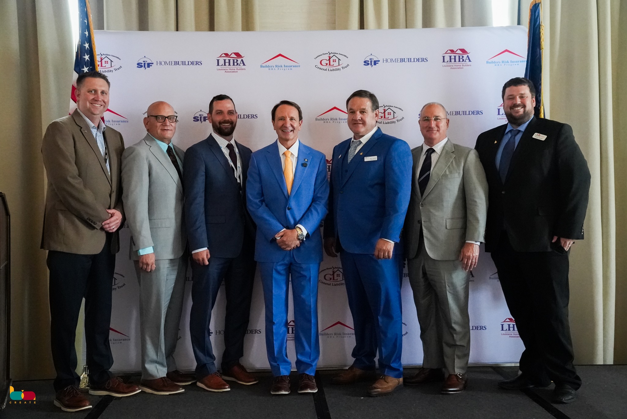 LHBA Senior Officers with Governor Landry