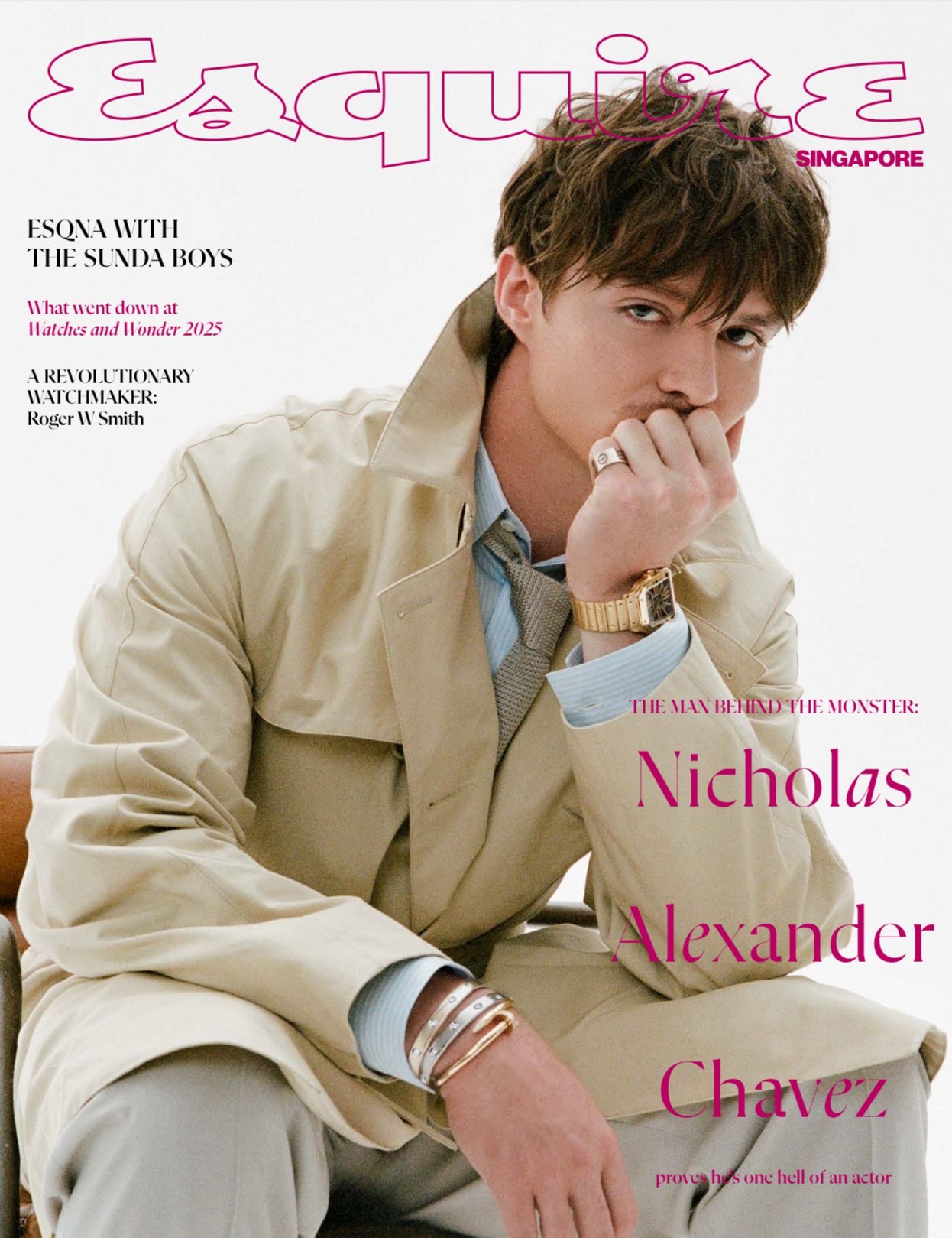 Nicholas Alexander Chavez on Esquire Singapore cover