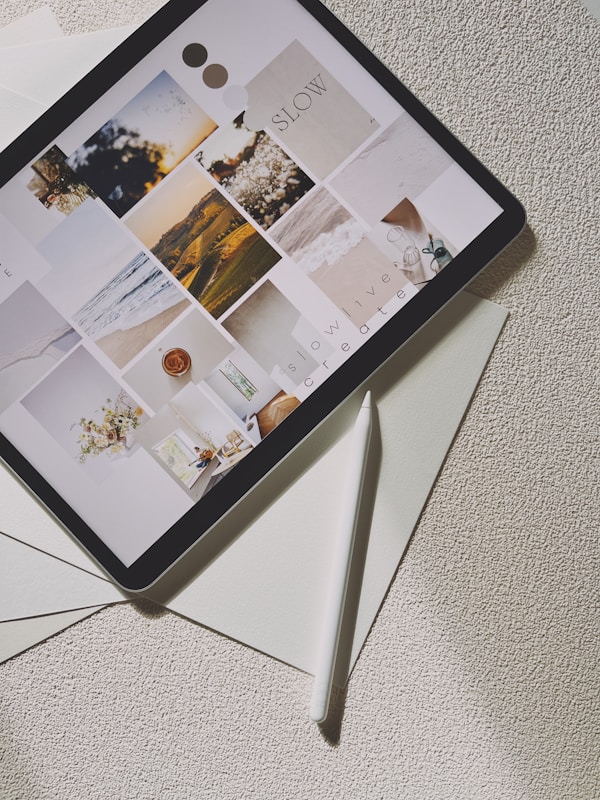Ipad branding ideas moodboard visual board